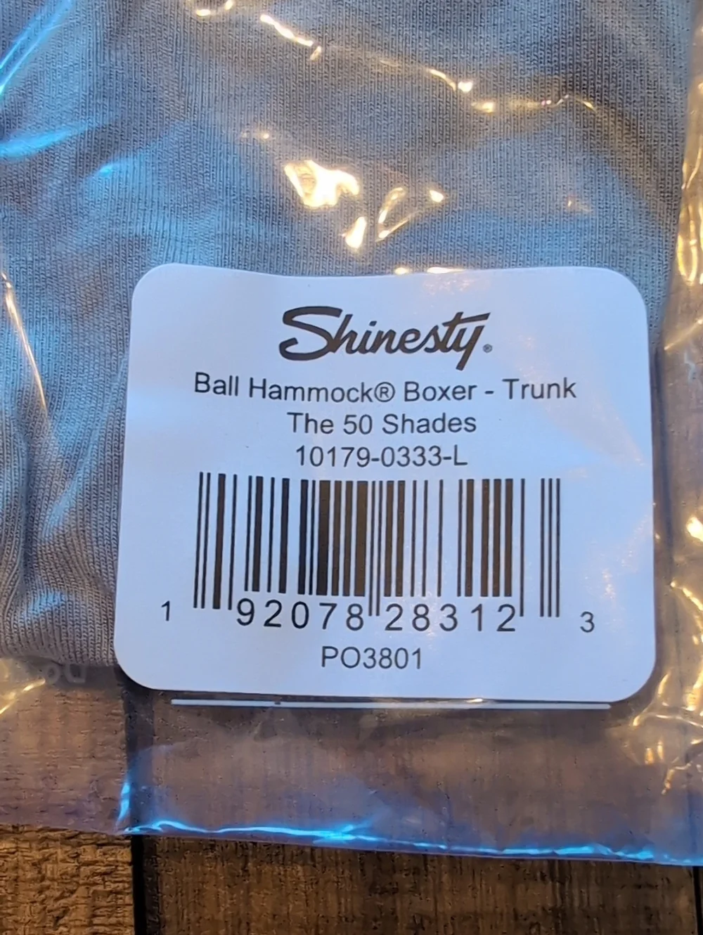 Shinesty The 50 Shades - Grey Ball Hammock® Pouch Trunks Underwear - L